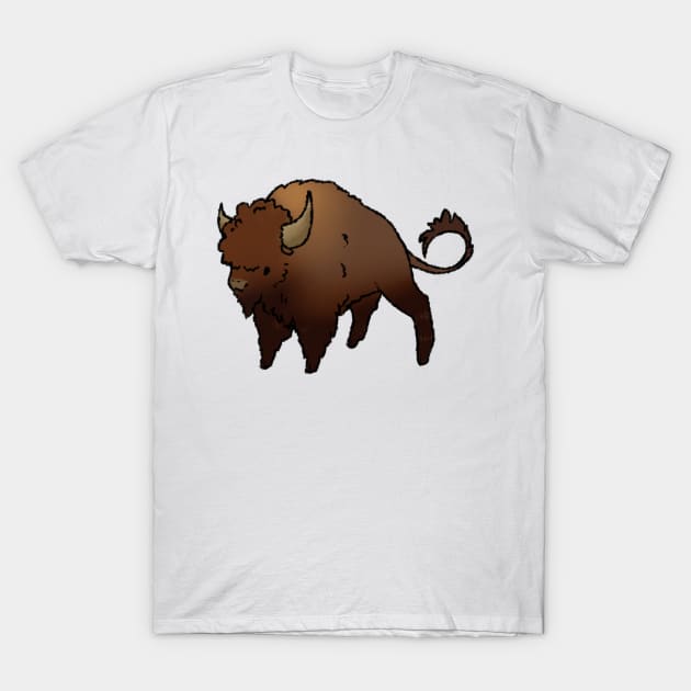 Joyous June Bison T-Shirt by Tayleaf